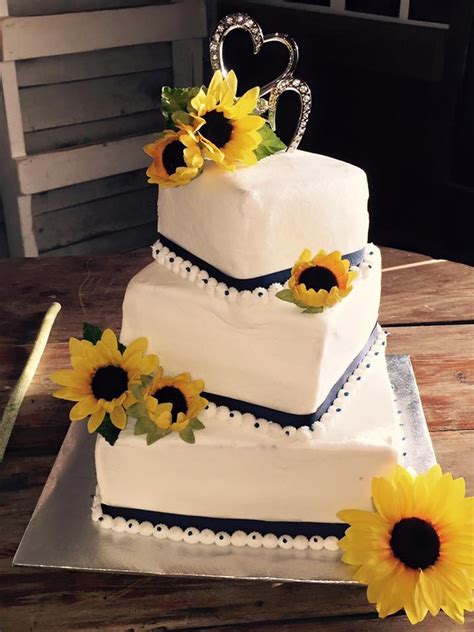 Sunflower Wedding Cake