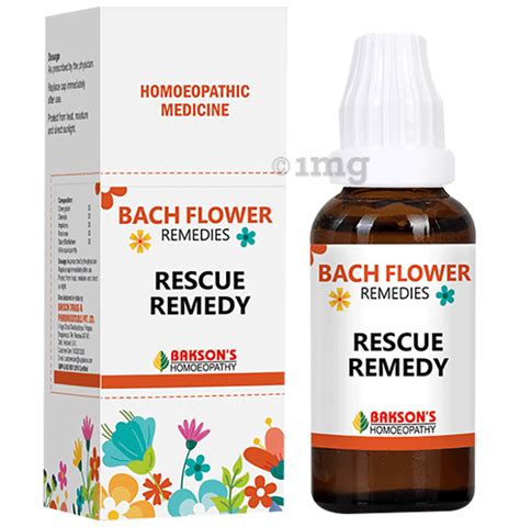 BAKSON Bach Flower Rescue Remedy 30 Buy Bottle Of 100 0 Ml Liquid At