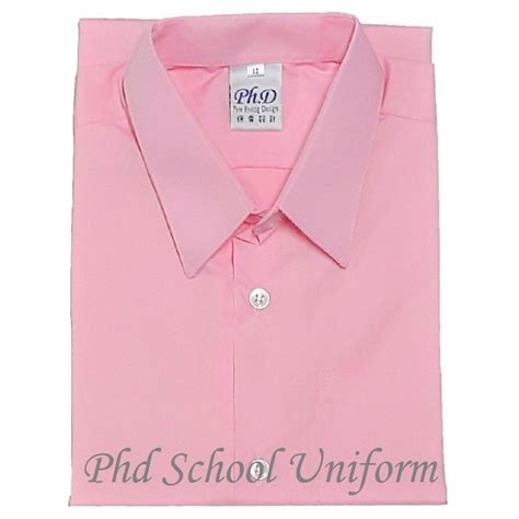 PhD Pink Short Sleeve Shirt School Uniform | PhD Baju Seragam Sekolah ...