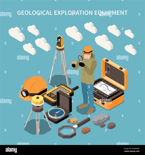 Geolog A Exploraci N Tierra Concepto Isom Trico Con Descripci N De