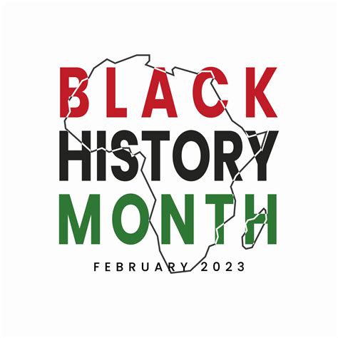 Black History Month February 2023 Modern Creative Banner Sign Design Concept Social Media