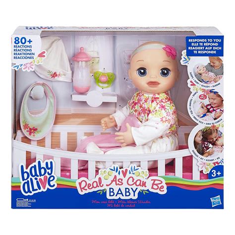 Hasbro Baby Alive Real As Can Be Blonde Baby Doll TopToy