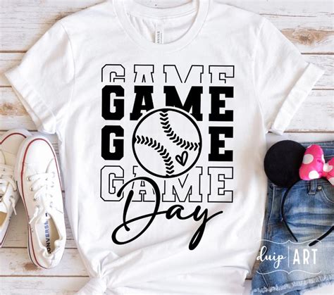 Game Day Svg Baseball Life Svg Game Day Vibes Svg Softball Cheer Svg Baseball Shirt Svg Cricut