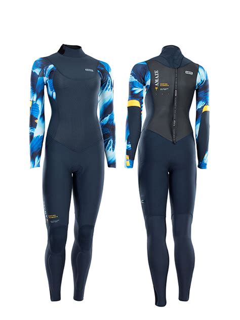 ION Amaze Semidry 5 4mm Back Zip Womens Wetsuit Blue Capsule