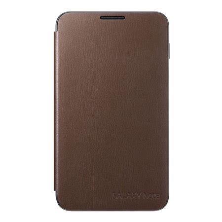 Genuine Samsung Galaxy Note Flip Cover Brown EFC 1E1CDEC