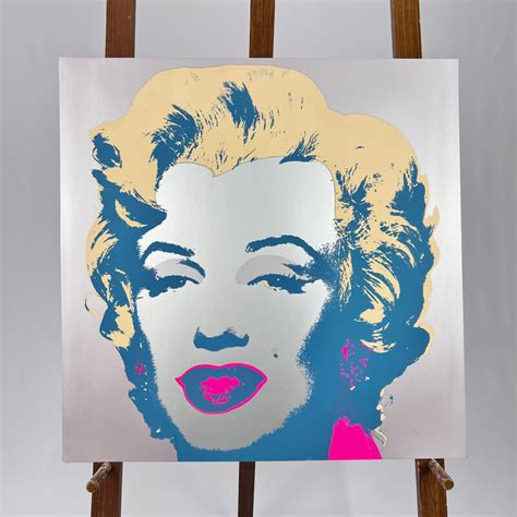 Vintage painting 'Sunday B. Morning' Marilyn Monroe by Andy Warhol, 1970s