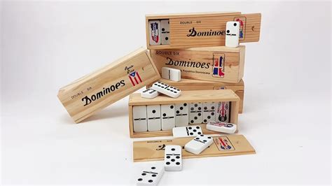 Factory Custom Double Six Domino Puerto Rico Flag Dominoes Blocks In