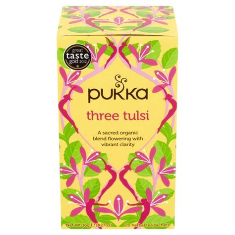 Pukka Three Tulsi Tea 20 Per Pack Caletoni International Grocer