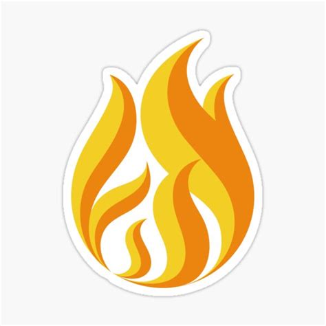 Flame Emoji Stickers Redbubble