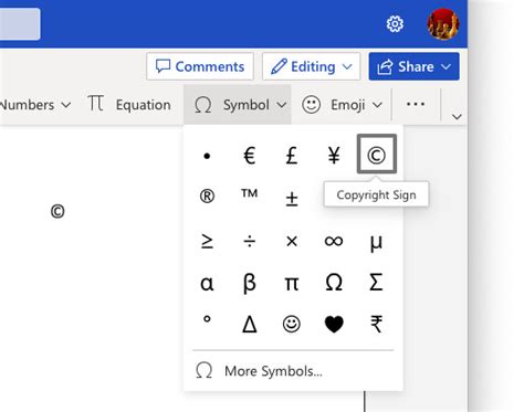 How to Make a Copyright Symbol ( © ) in Word - La De Du