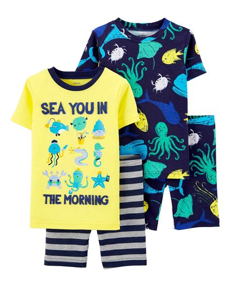 Riachuelo Pijama Infantil Carter S Pe As Bichos Fundo Do Mar