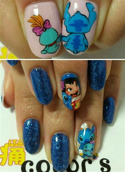 Lilo And Stitch Nails ネイルアート デザイン キュート ネイル 流行のネイル