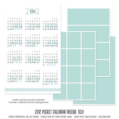 Printable Wallet Size Calendar Free Printable Calendar Monthly