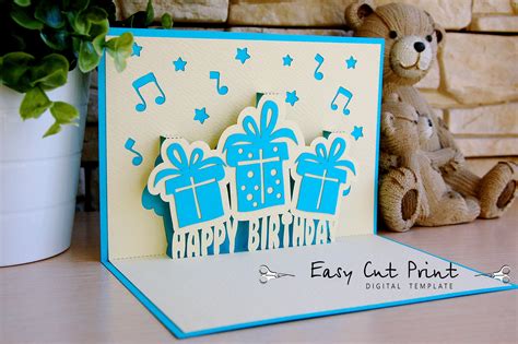 Free Pop Up Birthday Card SVG