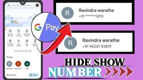 Google Pay Se Hide Number Kaise Nikale How To Seen Google Pay Number