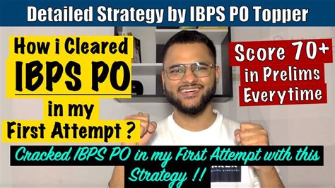 How I Cleared Ibps Po Pre In First Attempt How To Prepare For Ibps Po