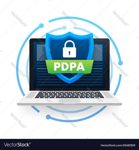 Personal Data Protection Act Pdpa Secure Vector Image