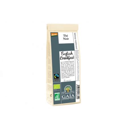 ENGLISH BREAKFAST 100G JARDINS GAIA Acheter Sur EtiketBio Eu