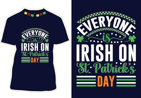 Saint Patricks Day T Shirt Design 17748784 Vector Art At Vecteezy