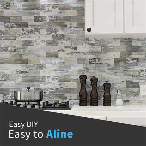 Buy Art D Sheet Peel And Stick Backsplash Pvc Wall Tile Wood