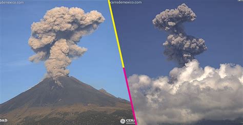 Mañana movidita Tres explosiones del Popocatépetl se mantiene