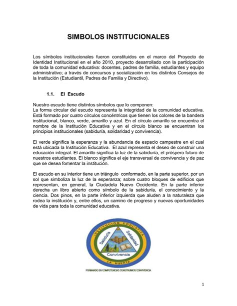 Simbolos Institucionales