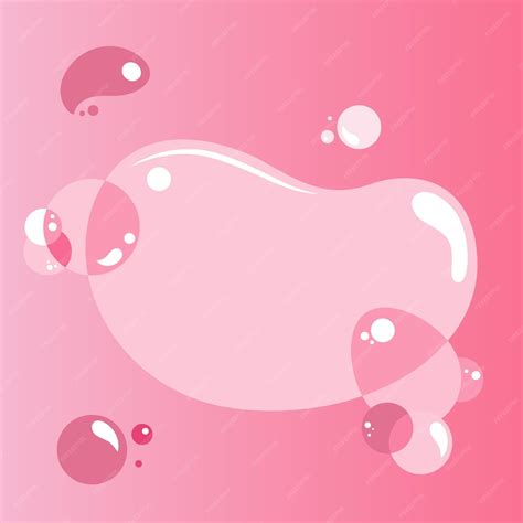 Premium Vector Pink Bubble Background