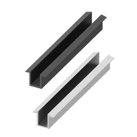 Aluminum U Channel Glass Railing Extrusion Profiles U Channel Glass