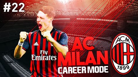 Champions League Begins Ac Milan Career Mode Fifa Youtube