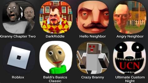 Granny Chapter Two Dark Riddle Hello Neighbor Angry Neighbor Roblox