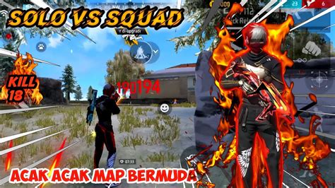 SOLO VS SQUAD PAKE SET ANDALAN LANGSUNG COBAIN BAR BAR 18 KILL FREE