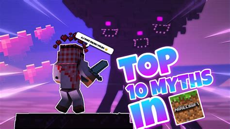 Minecraft Myth Top 10 Myths In Minecraft Minecraft Myths YouTube