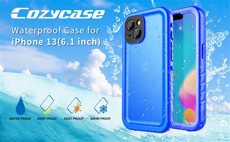 Cozycase For Iphone Waterproof Shockproof Case With Screen Camera