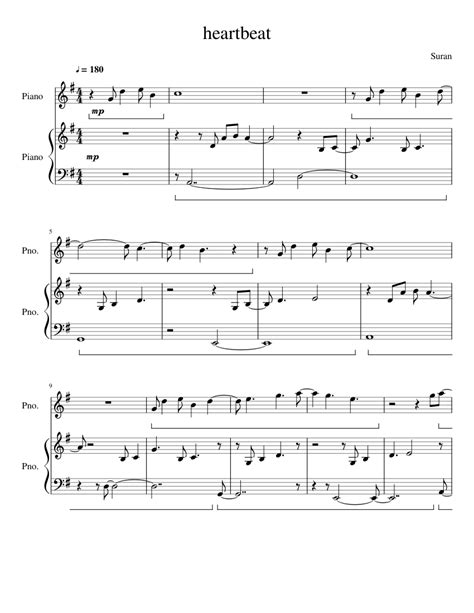 Heartbeat Sheet music for Piano (Piano Duo) | Musescore.com