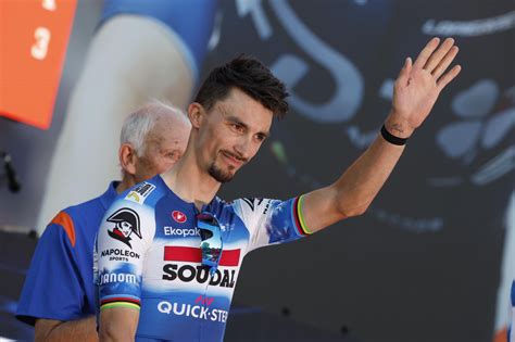 Omloop Het Nieuwsblad Julian Alaphilippe Pour Mener Soudal Quick