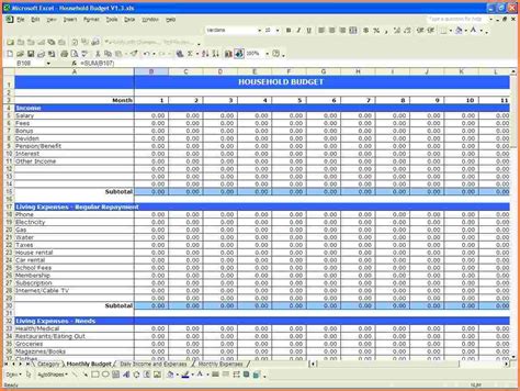 Income Expenditure Spreadsheet Excel — db-excel.com