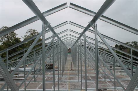 Britframe - Flat-to-Pitch Structural Steel Frame | Britmet Lightweight Roofing | NBS Source