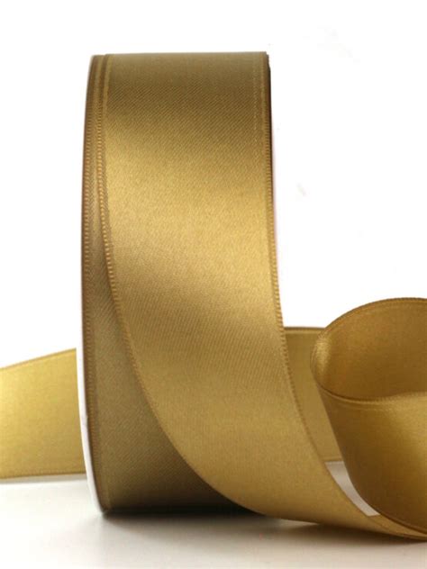 Satinband antikgold 40 mm breit 25 m Rolle günstig kaufen