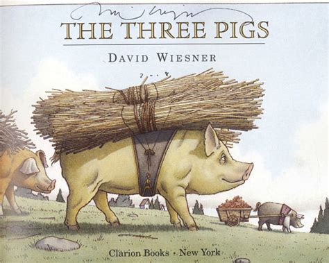 The Three Pigs By David Wiesner Signed First Edition 2001 From