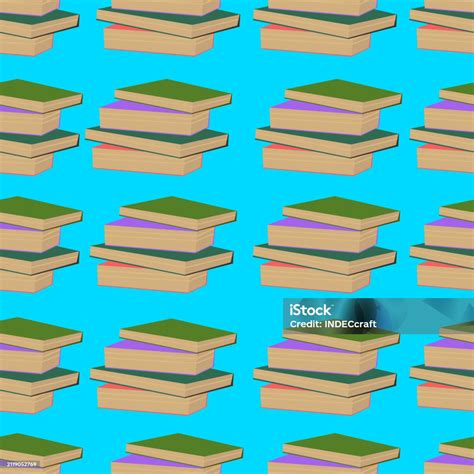 Books Seamless Background Stock Illustration Download Image Now