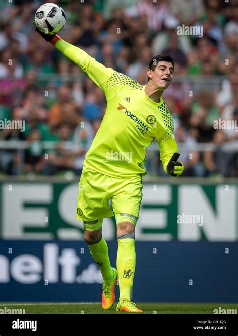 Bremen Germany 7th Aug 2016 Chelsea S Goalkeeper Thibaut Courtois