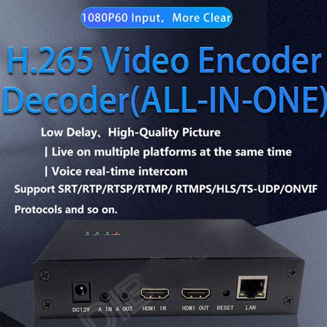 OTV E1D1 H 265 HDMI Audio And Video Codec HD IPTV Encoder Decoder For