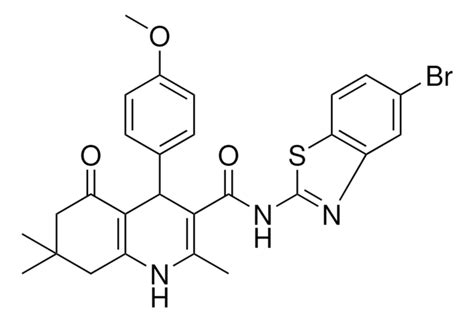 N 5 BROMO 1 3 BENZOTHIAZOL 2 YL 4 4 METHOXYPHENYL 2 7 7 TRIMETHYL 5