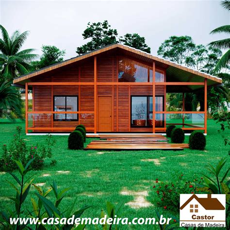 Projeto Casa De Madeira Modelo Brasil Castor Casas De Madeira