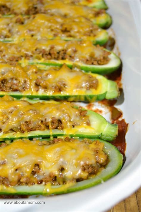 Taco Stuffed Zucchini Boats Recipe About A Mom