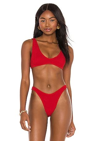 Bond Eye Samira Bikini Top In Baywatch Red Revolve