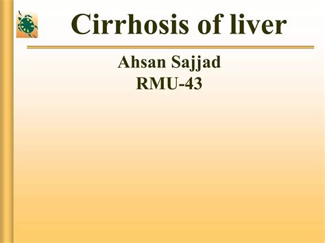 Liver Cirrhosis Ppt