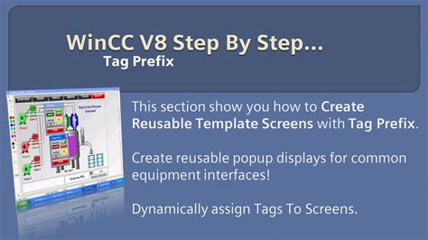 Wincc V Step By Step Wincc Tag Prefix Example With Pop Up