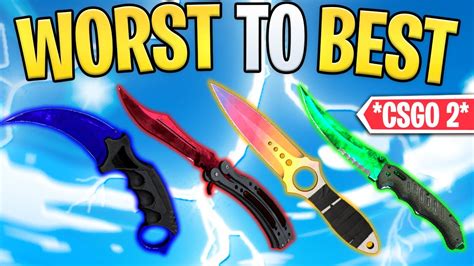 Ranking Every Cs Knife From Worst To Best Csgo Youtube