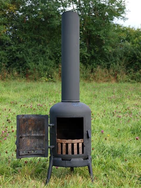 Gas Bottle Chiminea Diy Wood Stove Wood Stove Fireplace Wood Diy Diy Fire Pit Fire Pit